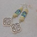 Ocean Theme Earrings With Mother Of Pearl Shell